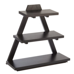 APS fa háromszög alakú buffet kínáló állvány 53x21x50cm