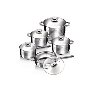 Rm. edény garn. 10 db+ü.fedő SILVER SATIN