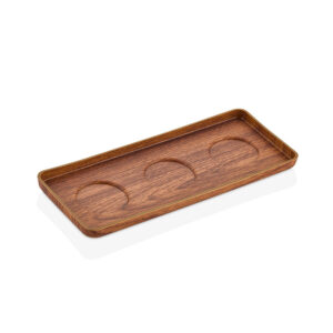 EVELIN plastic kínáló tálca szögl. 3 mélyedéses