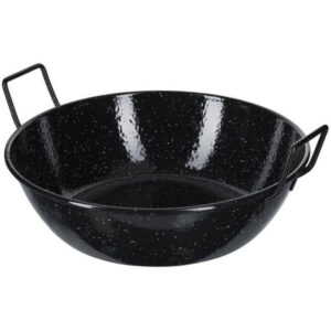 ILSA zom. fekete vas szeletsütő mély 24cm 2 fülű