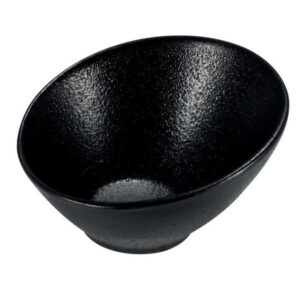 STONEWARE RUPIS BLACK kínáló ferde 7,5x4,5cm