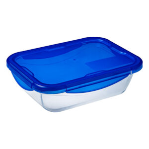 COOK&GO tégl.sütőtál+műa.fedő 20x15x5cm 0,8l