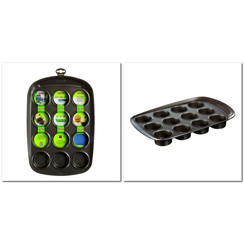 ASIMETRIA bevonatos muffin sütőforma 12 lyukú ⌀6cm 3,5cm mély