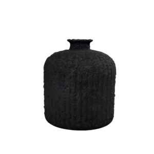 STONEWARE FEKETE váza 18 cm